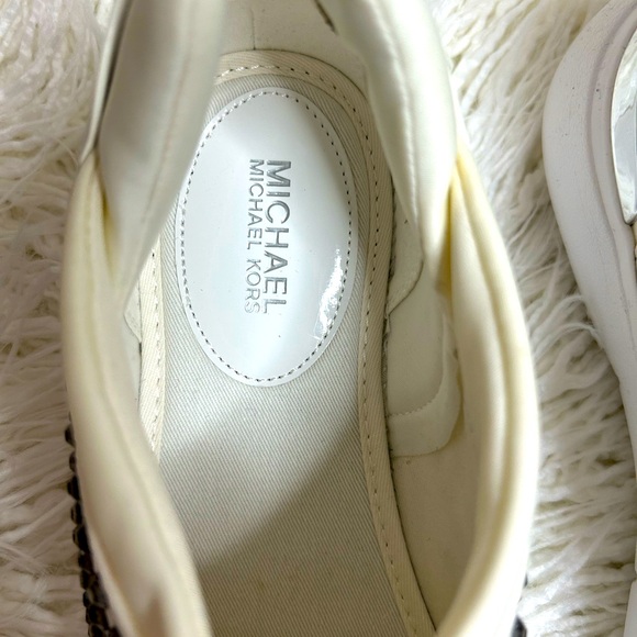 Michael Kors Women’s Ace Studded Scuba Fashion Sneakers Size: 8.5 - Picture 4 of 10